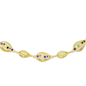 Multi-Color Multi Shell Choker - Adina Eden's Jewels