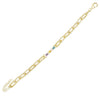 Multi-Color Chunky Bar Chain Bracelet - Adina Eden's Jewels