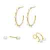 Combo Pearl Earring Combo Set - Adina Eden's Jewels
