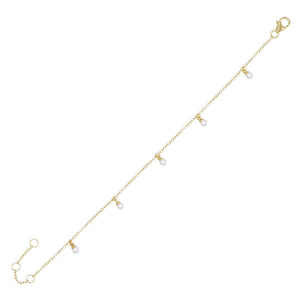 Pearl White Pearl Shaker Bracelet - Adina Eden's Jewels