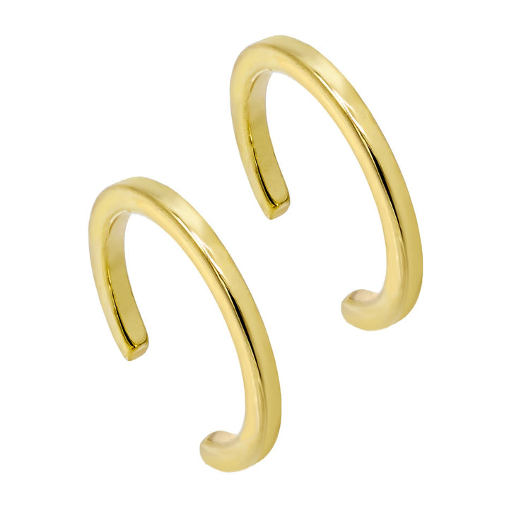 14K Gold Solid Ear Cuff Combo Set 14K - Adina Eden's Jewels