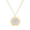 Gold Two-Tone Vintage Coin Necklace - Adina Eden's Jewels