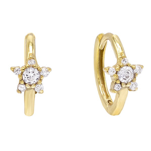 Gold Starstruck Huggies - Adina Eden's Jewels