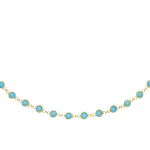 Turquoise Turquoise Bezel Choker - Adina Eden's Jewels