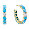 Turquoise Turquoise Hoop Earring - Adina Eden's Jewels
