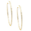 Gold Enamel Thin Hoop Earring - Adina Eden's Jewels
