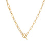 14K Gold / 18" Toggle Paperclip Chain Necklace 14K - Adina Eden's Jewels