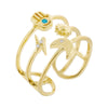 Gold Hamsa X Celestial Ring - Adina Eden's Jewels