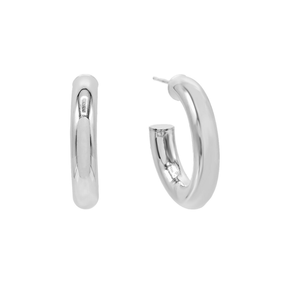 Thick hollow hoop earrings Clearance