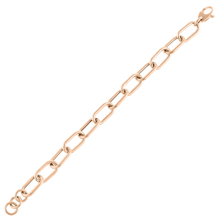  Hollow Chunky Link Bracelet 14K - Adina Eden's Jewels