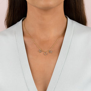  Pavé Rainbow Mom Necklace - Adina Eden's Jewels