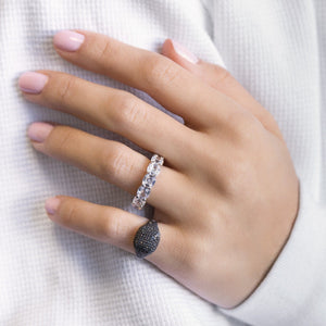  Cushion Cut Eternity Band - Adina Eden's Jewels