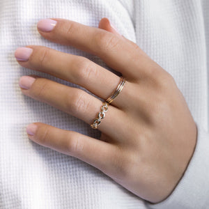  Trio Ring Set 14K - Adina Eden's Jewels