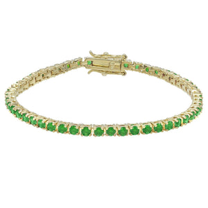 Emerald Green Molly Tennis Bracelet - Adina Eden's Jewels