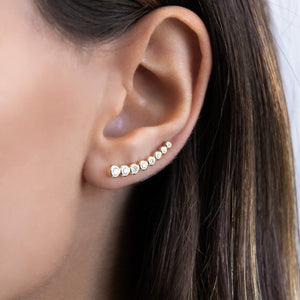  Bezel Ear Climber - Adina Eden's Jewels