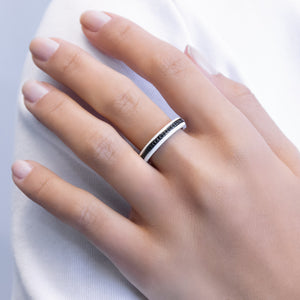  Enamel CZ Ring - Adina Eden's Jewels