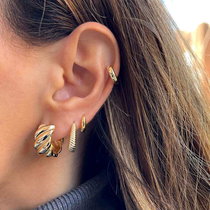  Twisted Huggie Earring - Adina Eden's Jewels