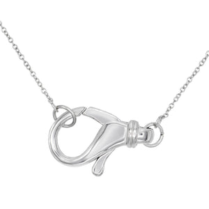 Silver Large Clasp Choker - Adina Eden's Jewels