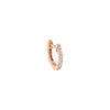 14K Rose Gold / Single Itty Bitty Diamond Cartilage Huggie Earring 14K - Adina Eden's Jewels