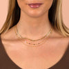  Flat Figaro Necklace 14K - Adina Eden's Jewels