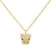14K Gold Diamond Panther Necklace 14K - Adina Eden's Jewels