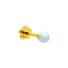 Opal / Single Opal Threaded Stud Earring 14K - Adina Eden's Jewels