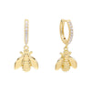 Gold Bee Huggie Earring - Adina Eden's Jewels