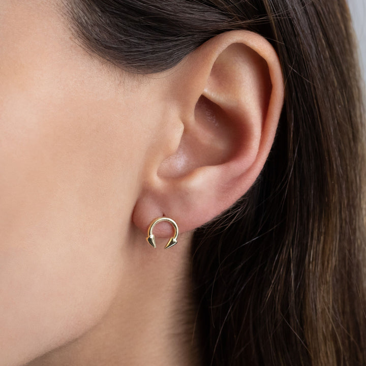  Mini Horn Stud Earring - Adina Eden's Jewels