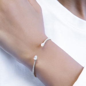  Pear Stone Bangle - Adina Eden's Jewels