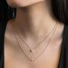  Mini Baguette Diamond Necklace 14K - Adina Eden's Jewels