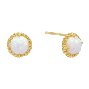 Opal Opal Stud Earring - Adina Eden's Jewels