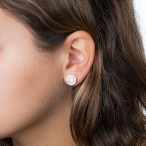  Baguette CZ Dial Stud Earring - Adina Eden's Jewels
