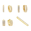 Gold Pavé Earring Combo Set - Adina Eden's Jewels