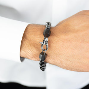  Steel Box Link Bracelet - Adina Eden's Jewels