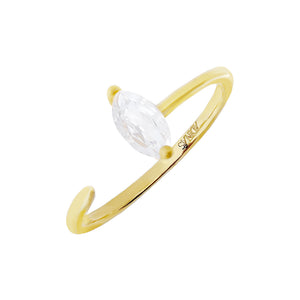 Gold / 8 Marquise Claw Ring - Adina Eden's Jewels