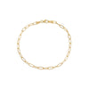 14K Gold Small Paperclip Bracelet 14K - Adina Eden's Jewels
