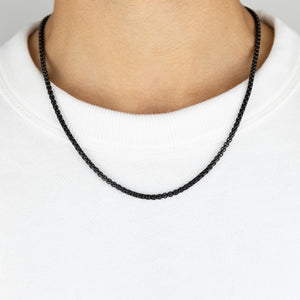  Matte Round Box Chain Necklace - Adina Eden's Jewels