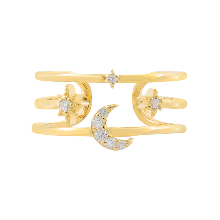  CZ Celestial Adjustable Ring - Adina Eden's Jewels