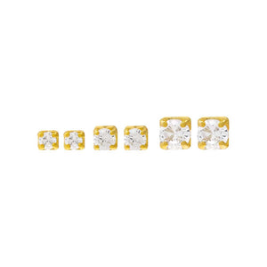 Gold Mini Juliette Stud Earring Combo Set - Adina Eden's Jewels