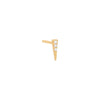 Gold / Single Mini Pavé Dagger Stud Earring - Adina Eden's Jewels