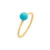 Turquoise / 6 Colored X Pearl Beaded Ring - Adina Eden's Jewels
