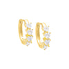 Gold Mini Heart CZ Huggie Earring - Adina Eden's Jewels