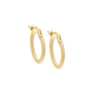 14K Gold Mini Spiral Hoop Earring 14K - Adina Eden's Jewels