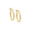 14K Gold Mini Twisted Huggie Earring 14K - Adina Eden's Jewels