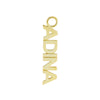 Gold / Single Charm Mini Nameplate Charm - Adina Eden's Jewels