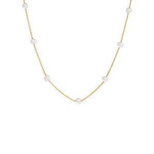  Multi Pearl Necklace 14K - Adina Eden's Jewels