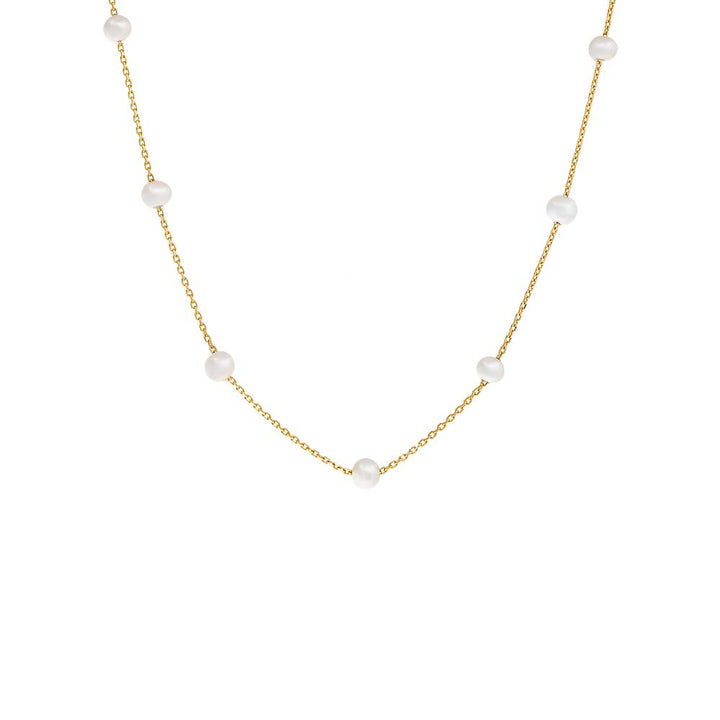  Multi Pearl Necklace 14K - Adina Eden's Jewels