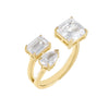 Gold / 7 Multi Stone Ring - Adina Eden's Jewels
