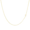 Gold / C Solid Sideways Initial Necklace - Adina Eden's Jewels