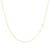 Gold / Z Solid Sideways Initial Necklace - Adina Eden's Jewels